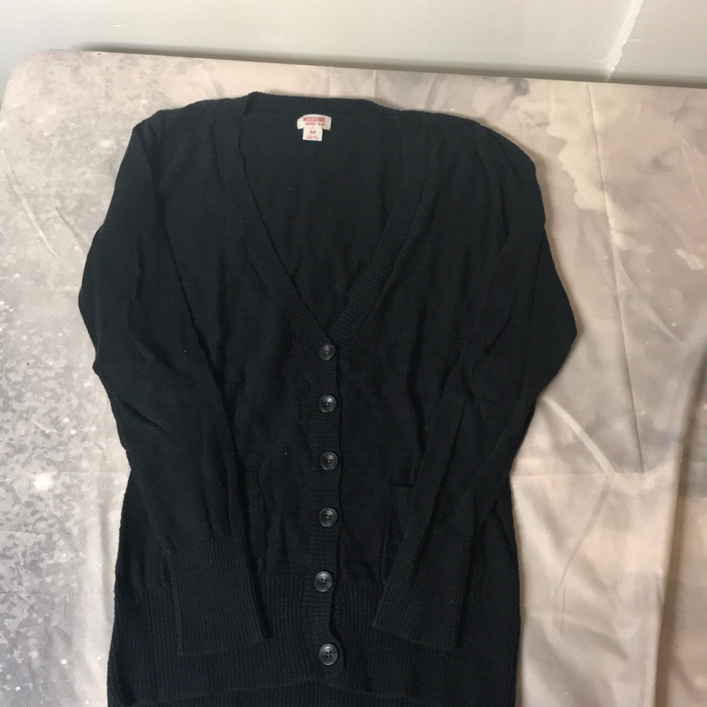 Black Button Up Cardigan